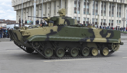PRP-5 na bazie bwp BMP-3… Fot. Siergiej Gurow.