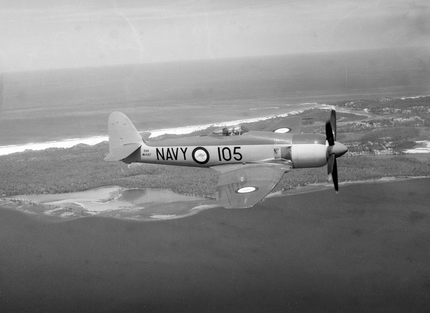 Hawker Sea Fury był jednym z najlepszych przedstawicieli ostatniej generacji myśliwców z napędem tłokowo-śmigłowym. Wiele egzemplarzy przetrwało do dziś w muzeach i prywatnych kolekcjach, tak jak widoczny na zdjęciu australijski FB.Mk 11 (WH587).