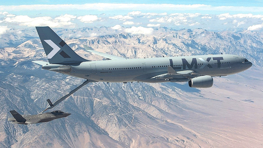 Wizualizacja samolotu tankowania powietrznego LMXT. Rys. Lockheed Martin