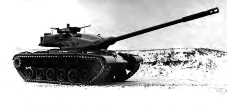 Jedną z prób zwiększenia siły ognia czołgu M48 Patton była próba wykorzystania dział różnych typów, montowanych w zmienionych wieżach. Na zdjęciu T54E2 zbudowany na podwoziu czołgu M48, ale uzbrojony w amerykańską armatę T140E3 kal. 105 mm, która jednak nie weszła do produkcji.