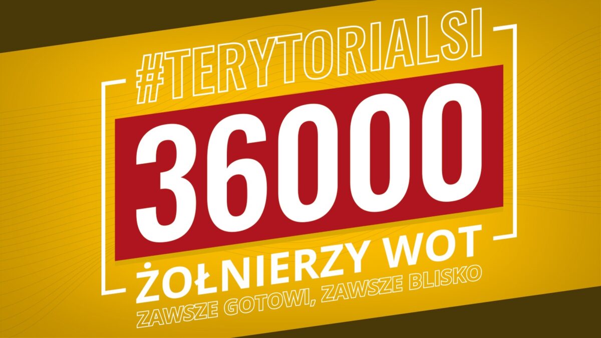 36 tys. żołnierzy w szeregach Terytorialsów.