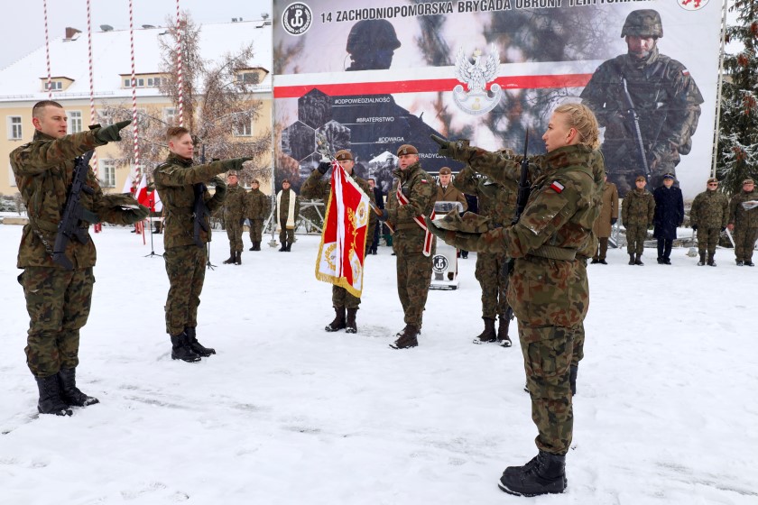 Ostatnia w tym roku przysięga wojskowa w "Czternastce"