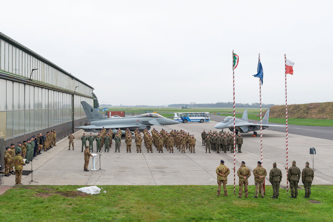 W misji NATO Baltic Air Policing, która została rozszerzona po aneksji Krymu przez Federację Rosyjską, Włosi uczestniczą od 2015 r., ale w Polsce stacjonowali po raz pierwszy. Fot. AMI