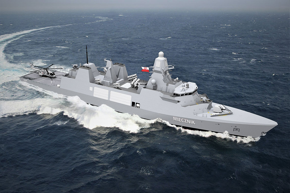 Niebawem rozpocznie się budowa prototypowej fregaty Miecznik. Gotowy okręt ma być przekazany do prób państwowych w 2028 r., tak przynajmniej zapewnia konsorcjum PGZ-MIECZNIK.